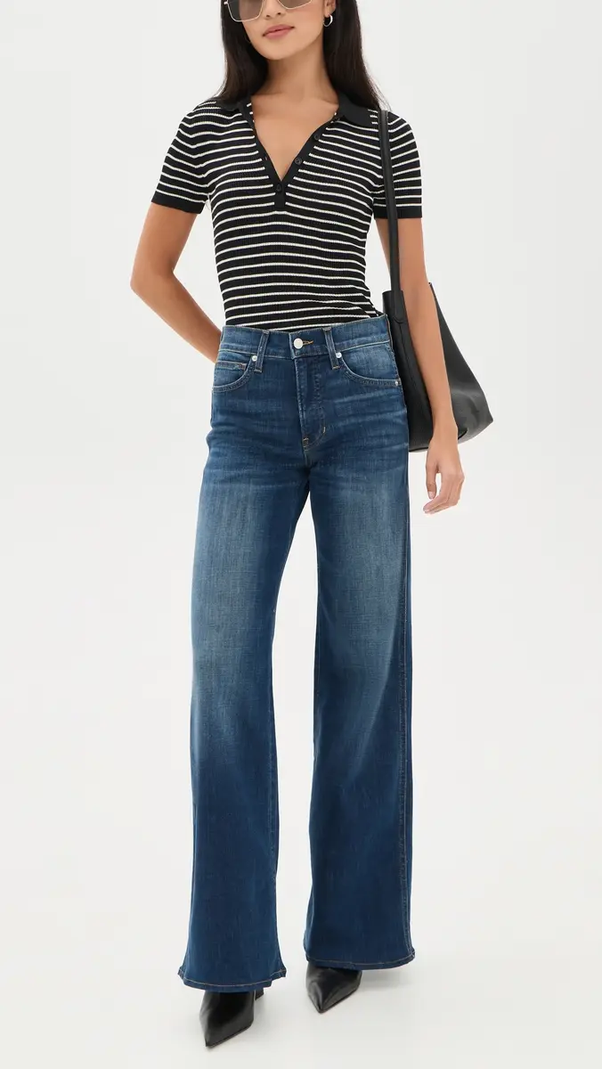 Veronica Beard Jean Taylor Wide Jeans | Thumbnail 5