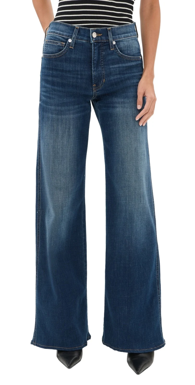 Veronica Beard Jean Taylor Wide Jeans