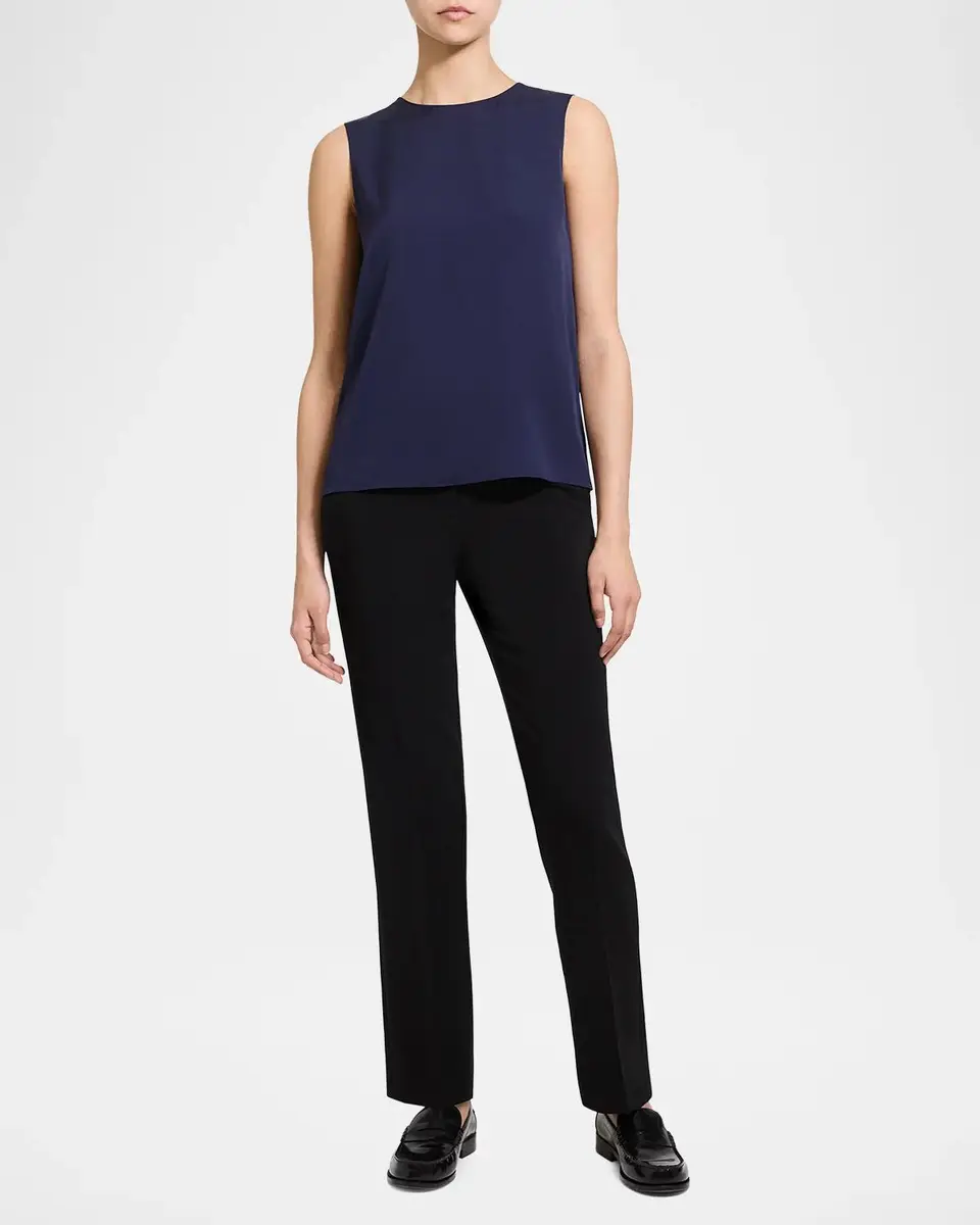 Theory Silk Straight Shell Top | Thumbnail 2 Theory Silk Straight Shell Top | Thumbnail 2