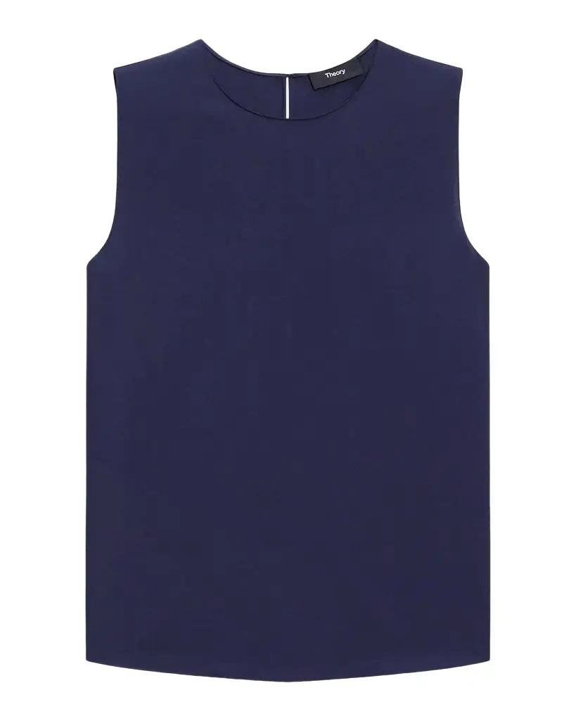 Theory Silk Straight Shell Top