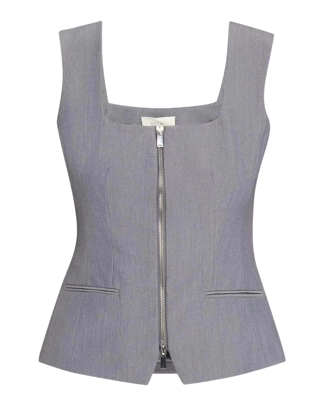 Yara Sleeveless Zip-Front Vest Yara Sleeveless Zip-Front Vest