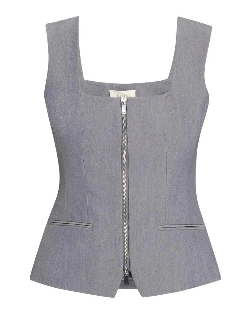 Toccin Yara Sleeveless Zip-Front Vest