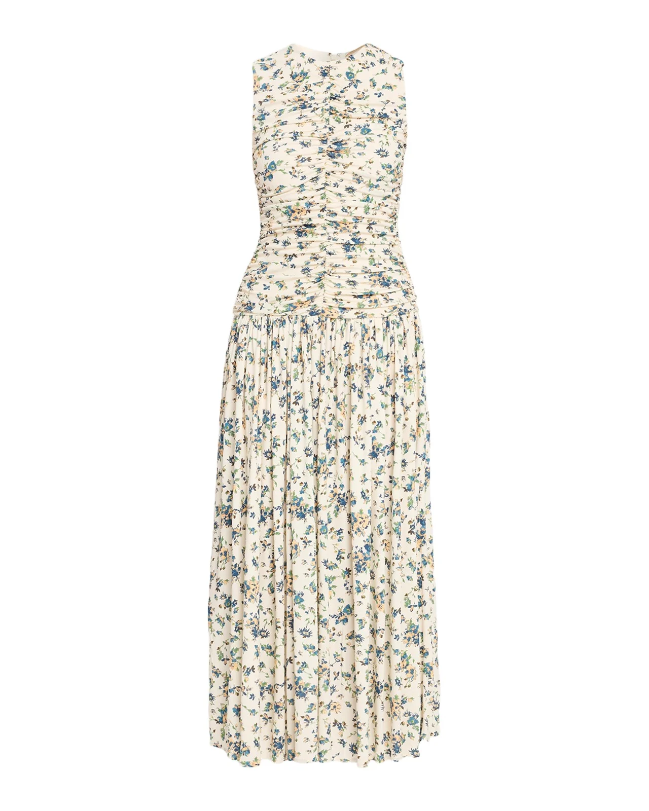 Elora Ruched Floral Jersey Midi Dress Elora Ruched Floral Jersey Midi Dress