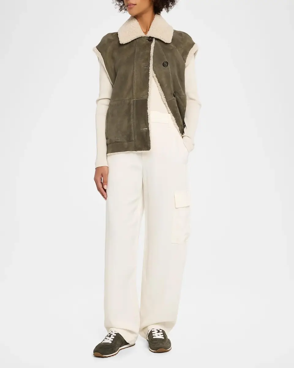 Brunello Cucinelli Fluid Wool Wide-Leg Cargo Pants | Thumbnail 2 Brunello Cucinelli Fluid Wool Wide-Leg Cargo Pants | Thumbnail 2