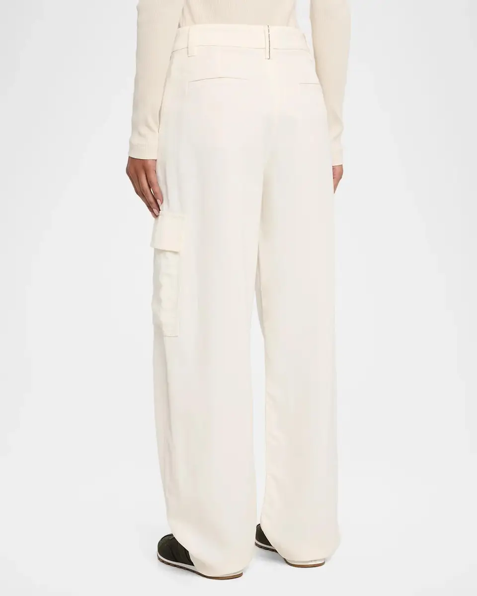 Brunello Cucinelli Fluid Wool Wide-Leg Cargo Pants | Thumbnail 3 Brunello Cucinelli Fluid Wool Wide-Leg Cargo Pants | Thumbnail 3
