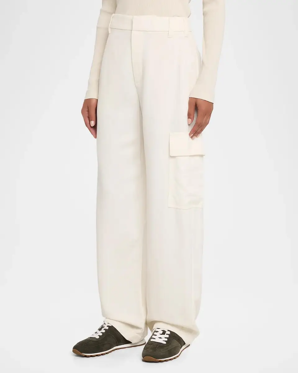Brunello Cucinelli Fluid Wool Wide-Leg Cargo Pants | Thumbnail 4 Brunello Cucinelli Fluid Wool Wide-Leg Cargo Pants | Thumbnail 4