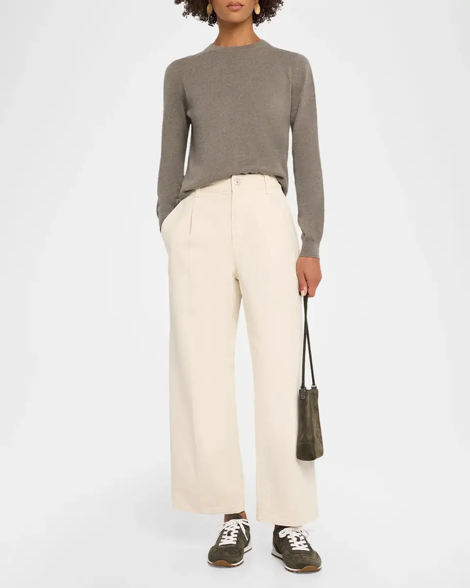 Brunello Cucinelli Garment Dye Straight-Leg Ankle Pants | Thumbnail 2 Brunello Cucinelli Garment Dye Straight-Leg Ankle Pants | Thumbnail 2
