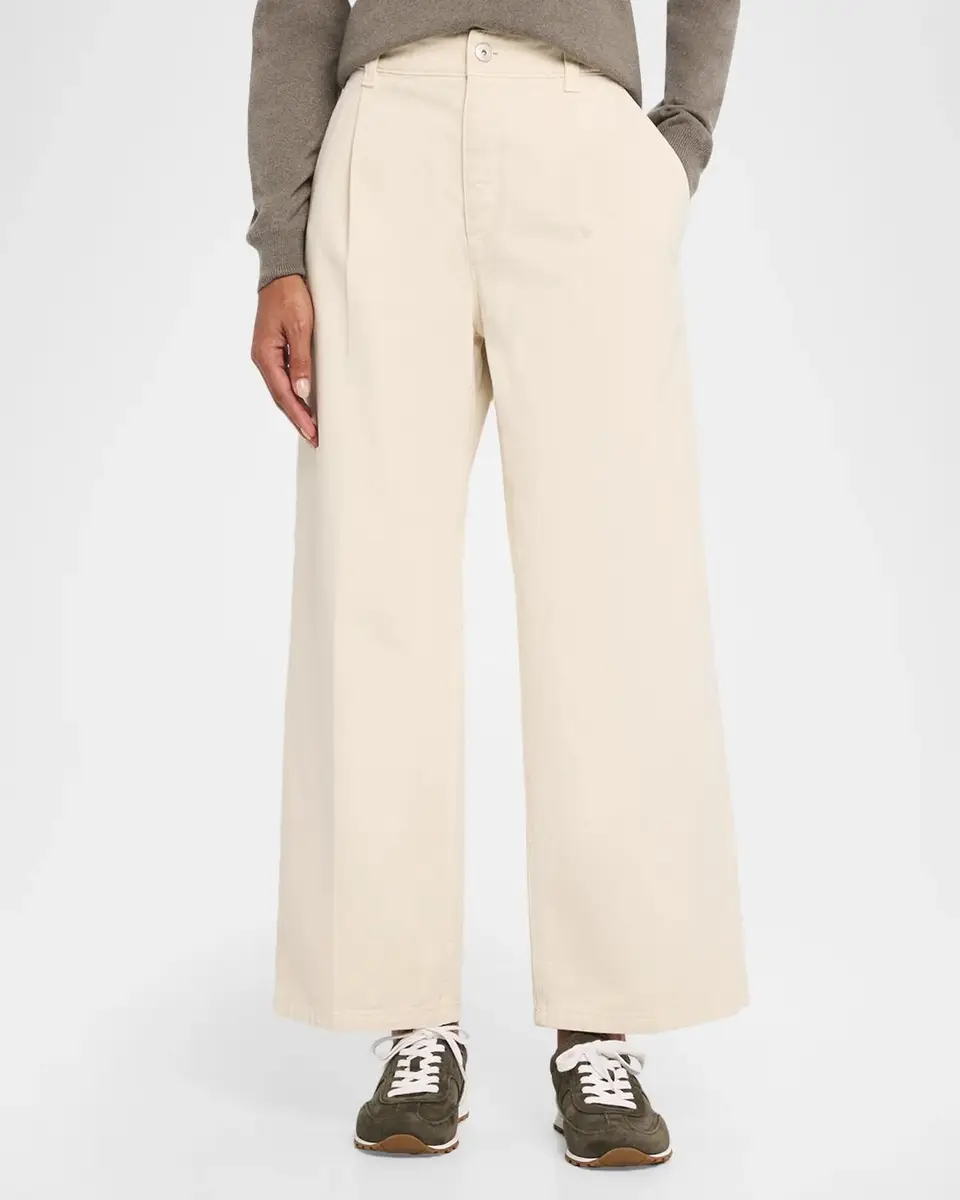 Brunello Cucinelli Garment Dye Straight-Leg Ankle Pants | Thumbnail 4 Brunello Cucinelli Garment Dye Straight-Leg Ankle Pants | Thumbnail 4