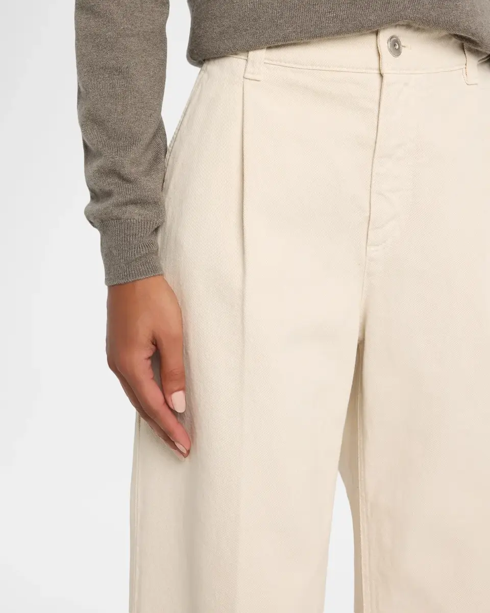 Brunello Cucinelli Garment Dye Straight-Leg Ankle Pants | Thumbnail 5 Brunello Cucinelli Garment Dye Straight-Leg Ankle Pants | Thumbnail 5