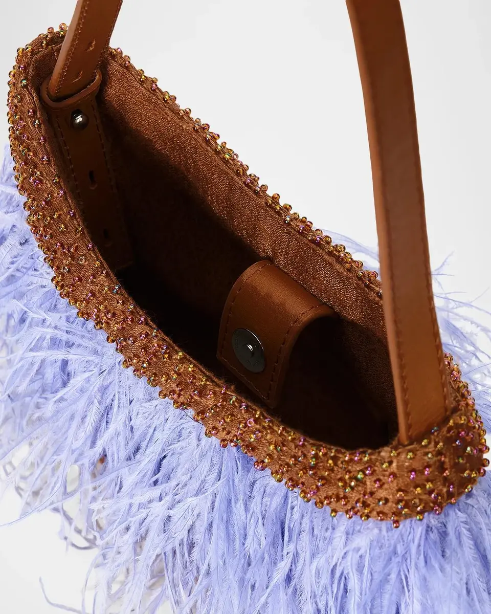 Staud Winslow Beaded Feather Top-Handle Bag | Thumbnail 9 Staud Winslow Beaded Feather Top-Handle Bag | Thumbnail 9