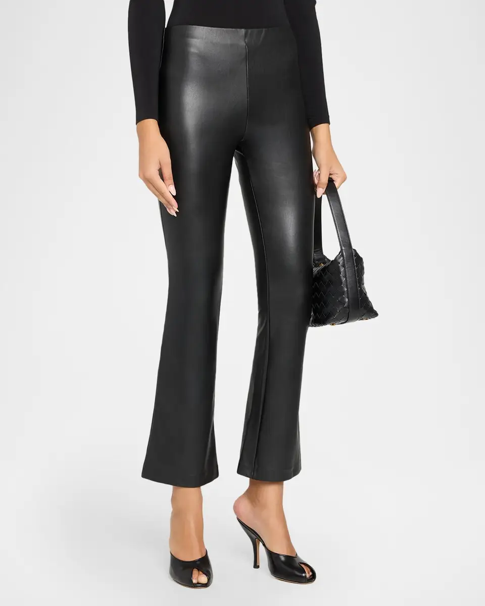 Generation Love Lex Faux Leather Kick Flare Pants | Thumbnail 4