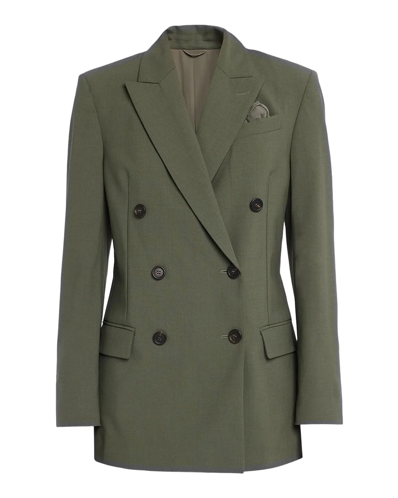 Brunello Cucinelli Tropical Luxury Wool Double-Breasted Jacket