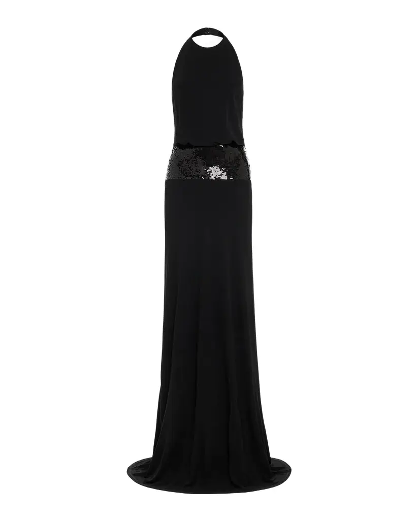 Theresa Sequined Halter Gown Theresa Sequined Halter Gown