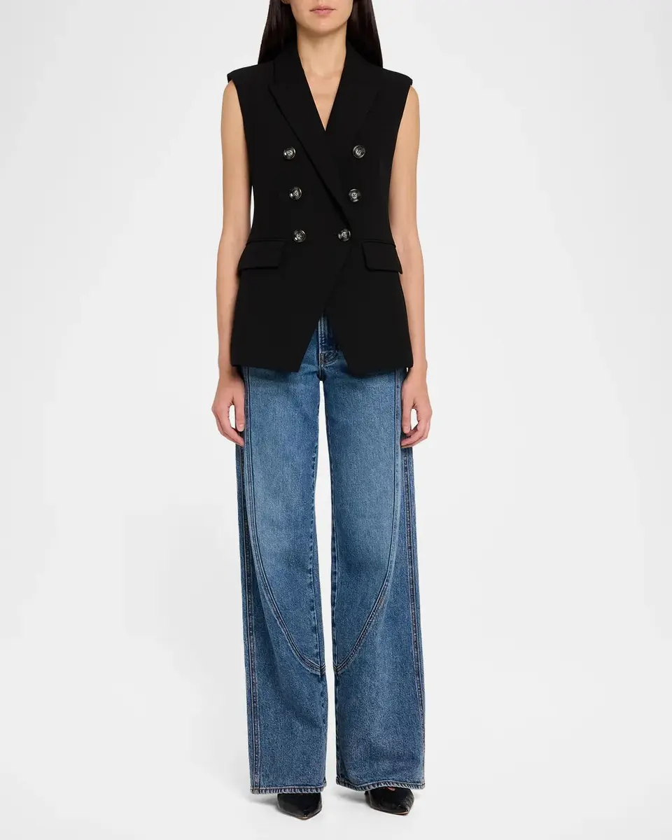 Veronica Beard Taylor Godet Wide-Leg Jeans | Thumbnail 2 Veronica Beard Taylor Godet Wide-Leg Jeans | Thumbnail 2
