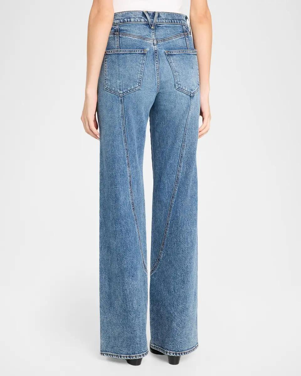 Veronica Beard Taylor Godet Wide-Leg Jeans | Thumbnail 3 Veronica Beard Taylor Godet Wide-Leg Jeans | Thumbnail 3