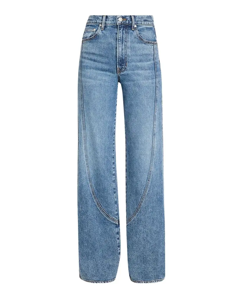 Veronica Beard Taylor Godet Wide-Leg Jeans