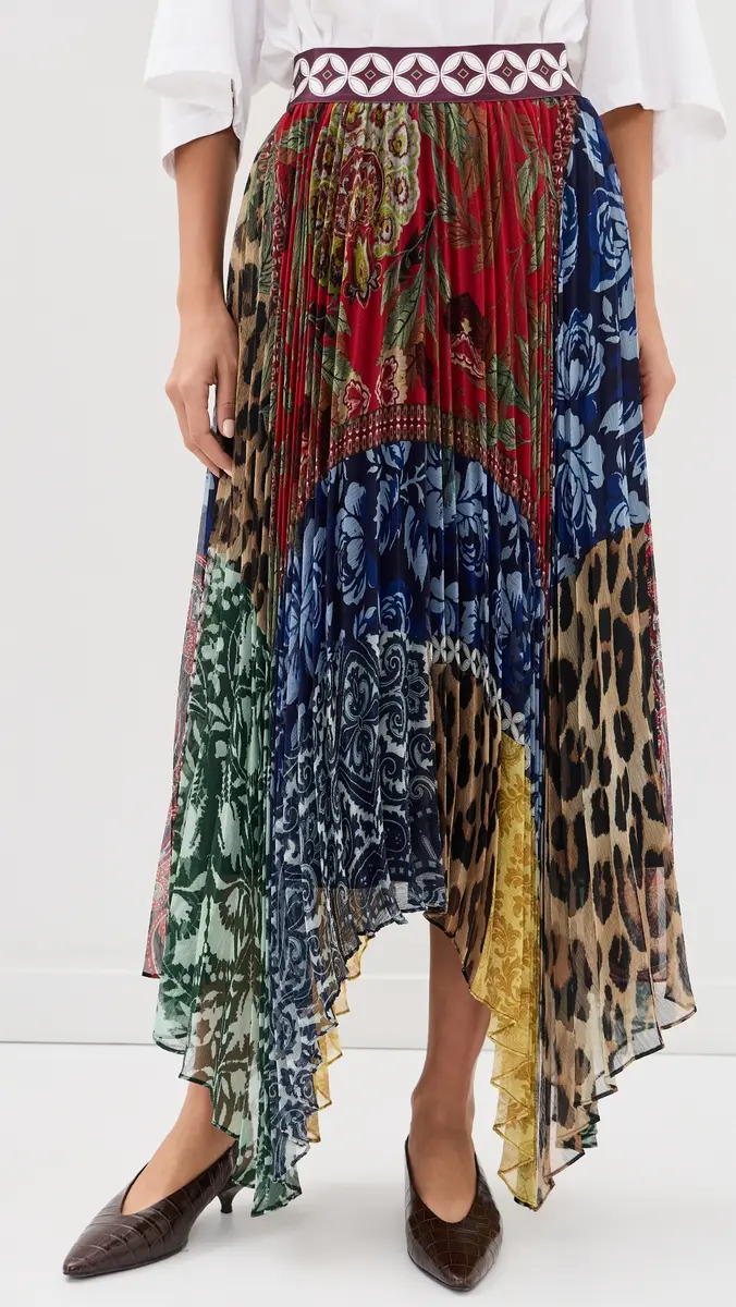 Alice + Olivia Katz Handkerchief Hem Midi Skirt | Thumbnail 2 Alice + Olivia Katz Handkerchief Hem Midi Skirt | Thumbnail 2