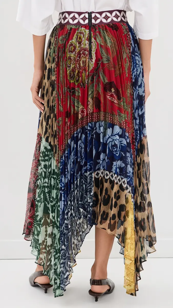 Alice + Olivia Katz Handkerchief Hem Midi Skirt | Thumbnail 3 Alice + Olivia Katz Handkerchief Hem Midi Skirt | Thumbnail 3