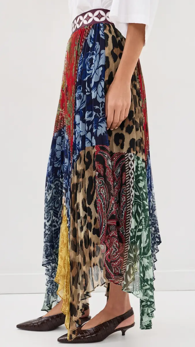 Alice + Olivia Katz Handkerchief Hem Midi Skirt | Thumbnail 4 Alice + Olivia Katz Handkerchief Hem Midi Skirt | Thumbnail 4