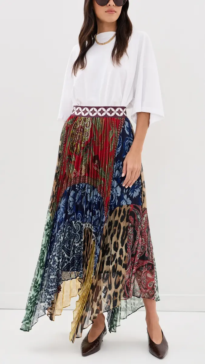Alice + Olivia Katz Handkerchief Hem Midi Skirt | Thumbnail 5 Alice + Olivia Katz Handkerchief Hem Midi Skirt | Thumbnail 5