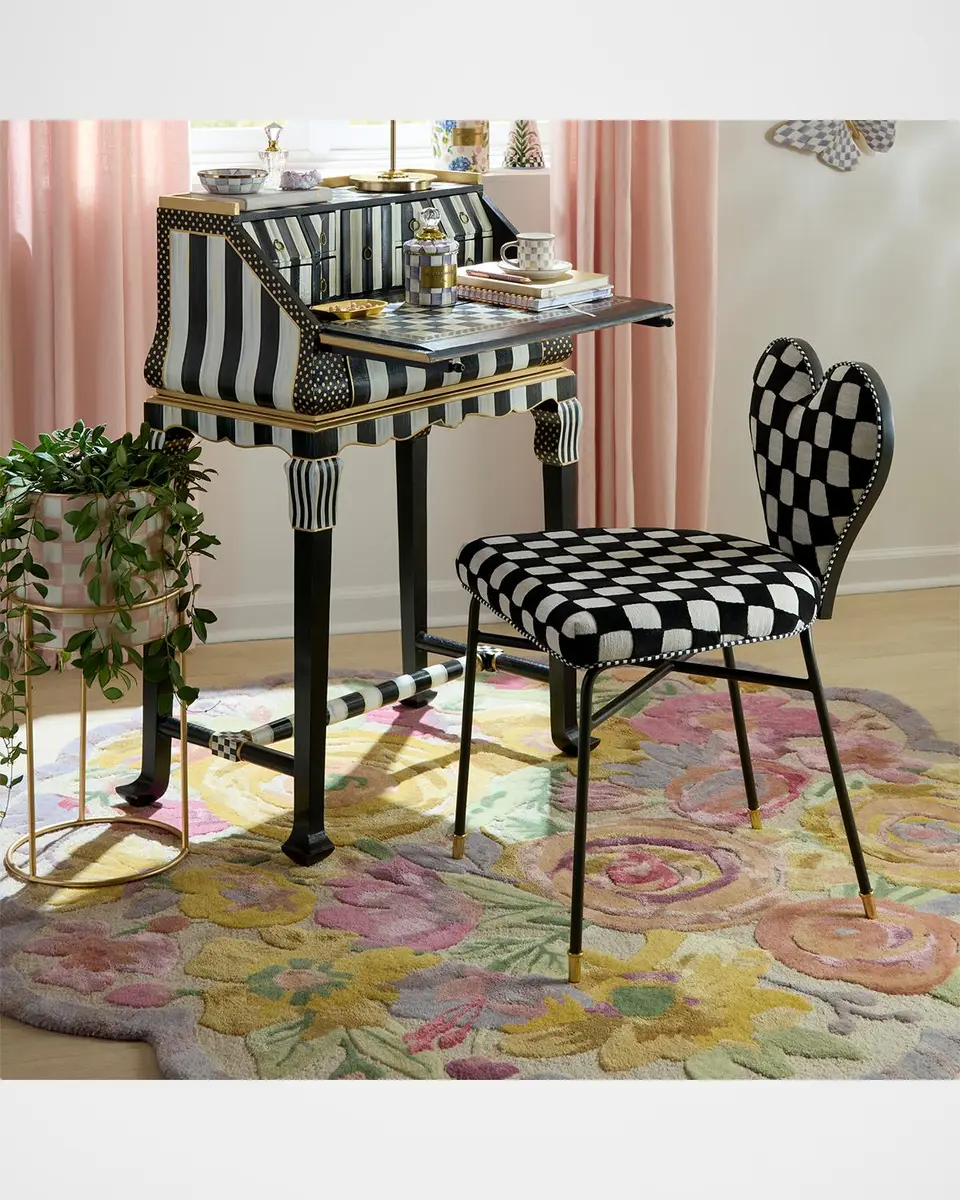 MacKenzie-Childs Sea Garden Floral Rug, 6 ' Round | Thumbnail 2