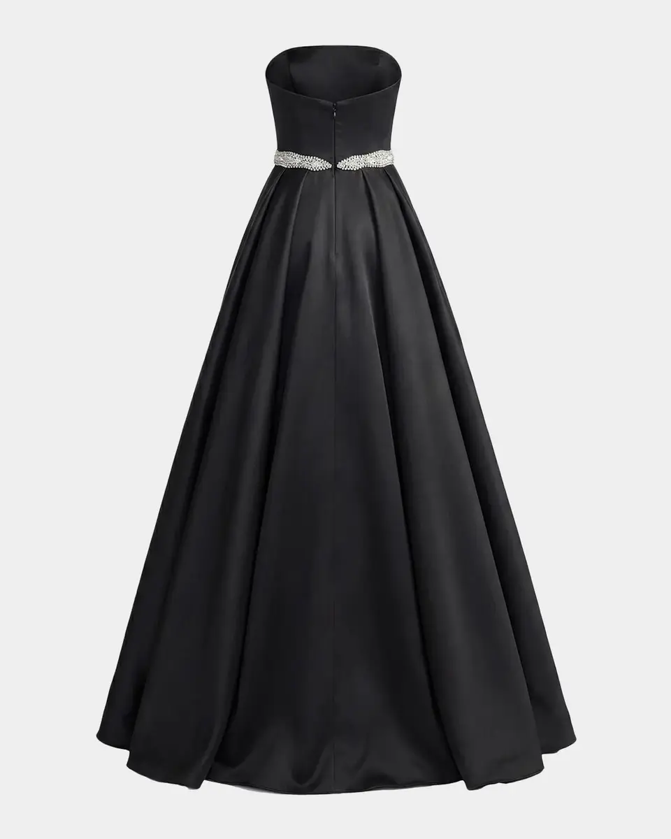 Mac Duggal Evening Strapless Satin Gown | Thumbnail 5