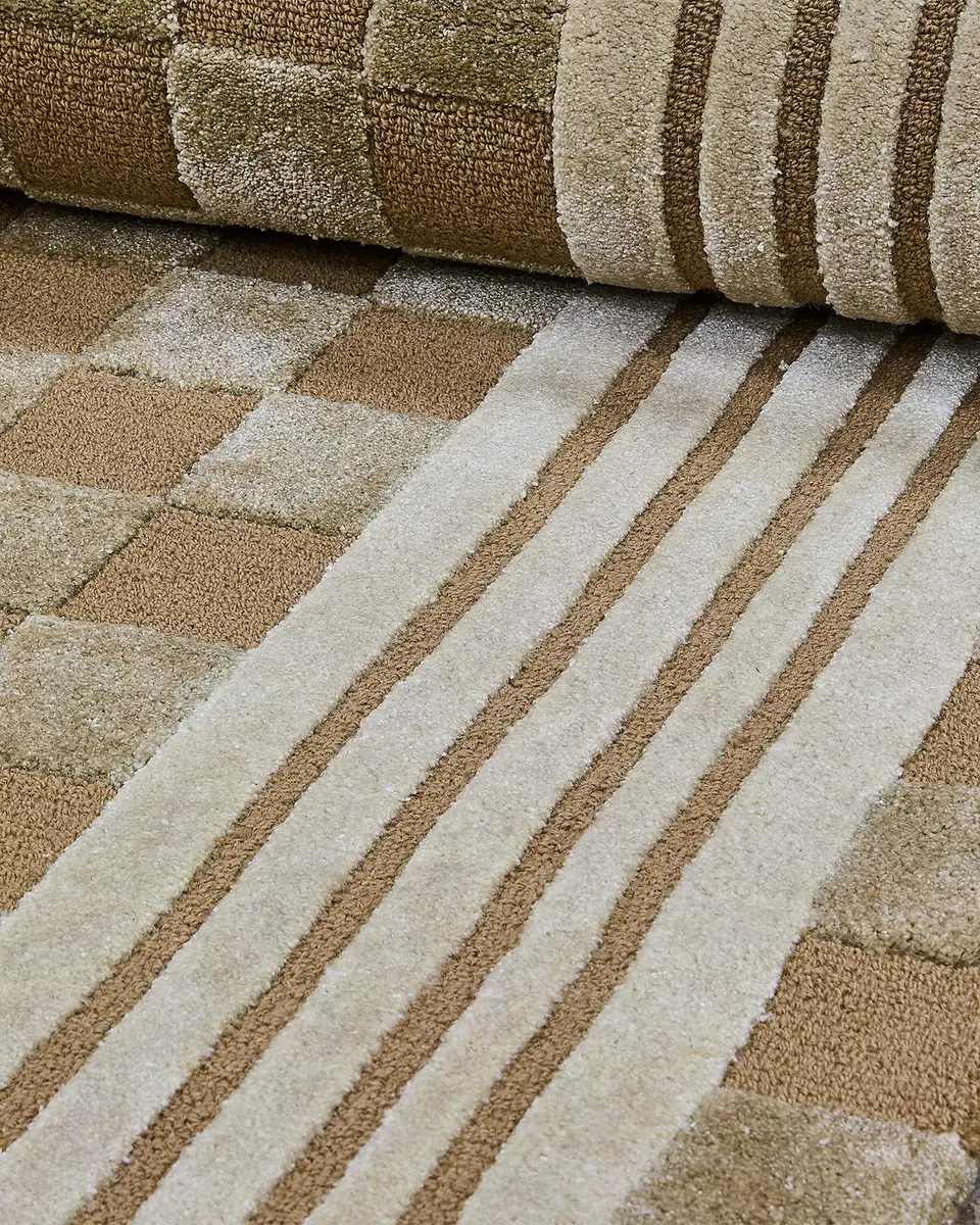 MacKenzie-Childs Mocha Tonal Check Runner, 3 ' x 8 ' | Thumbnail 3 MacKenzie-Childs Mocha Tonal Check Runner, 3 ' x 8 ' | Thumbnail 3