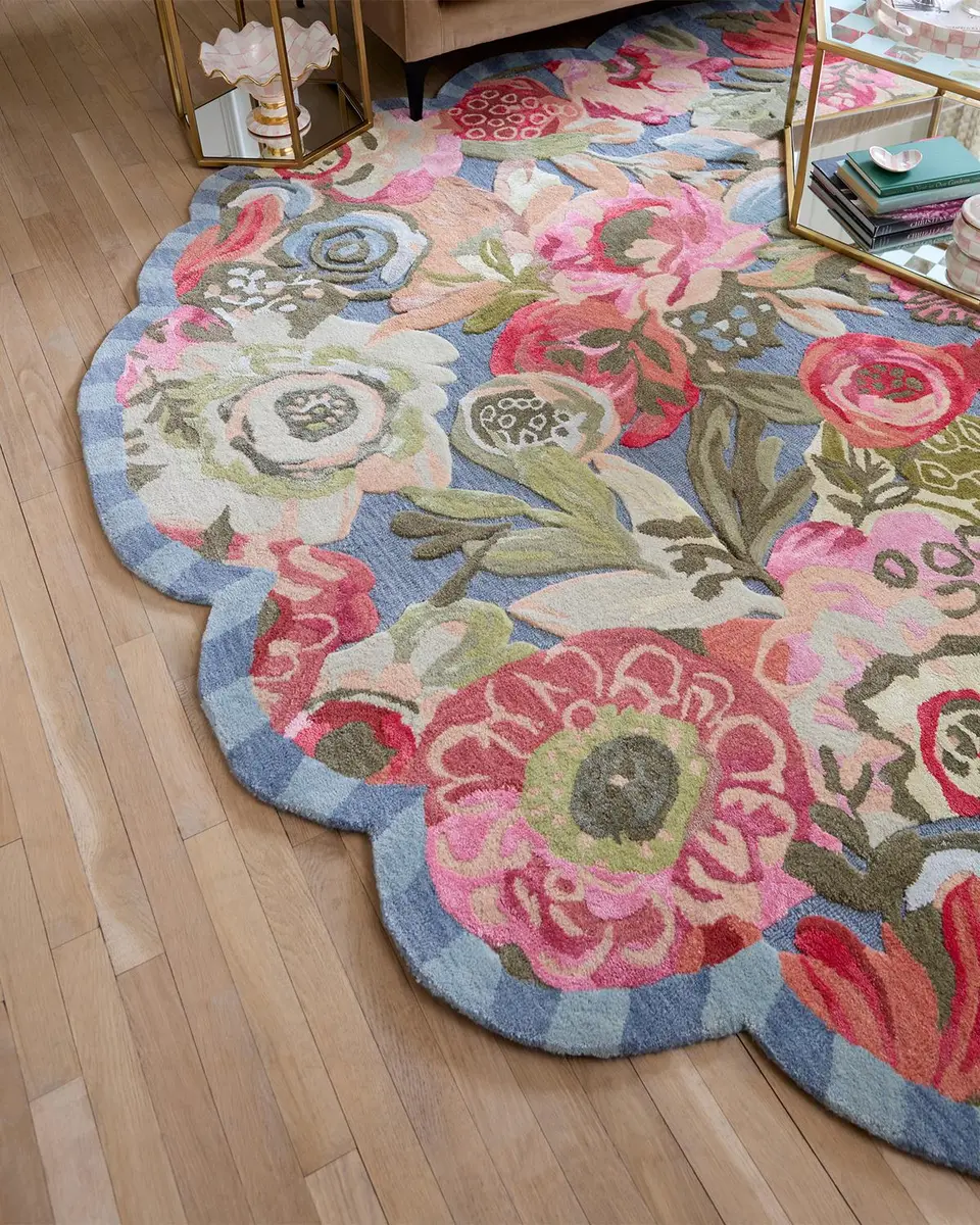 MacKenzie-Childs Sea Garden Floral Rug, 8 ' x 10 ' | Thumbnail 2 MacKenzie-Childs Sea Garden Floral Rug, 8 ' x 10 ' | Thumbnail 2