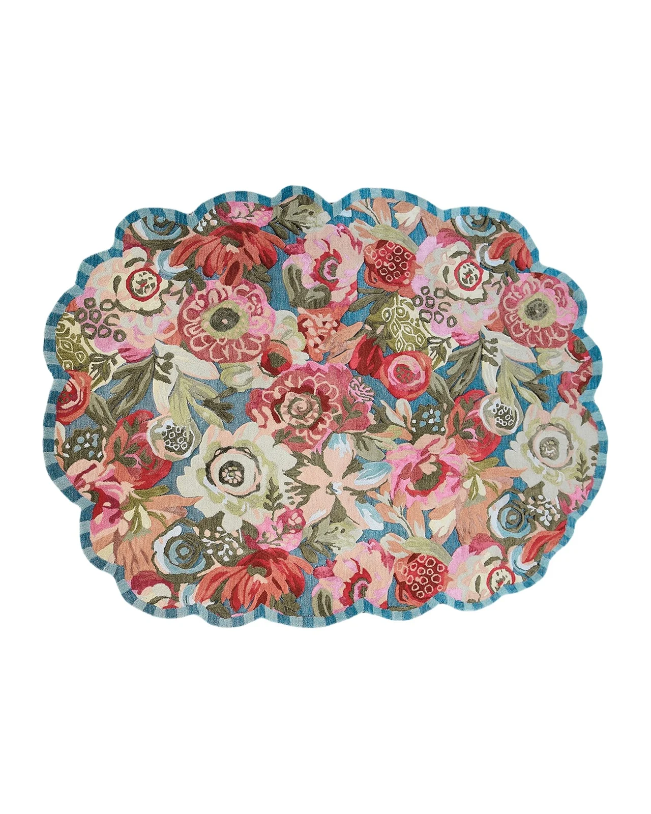 MacKenzie-Childs Sea Garden Floral Rug, 8 ' x 10 '