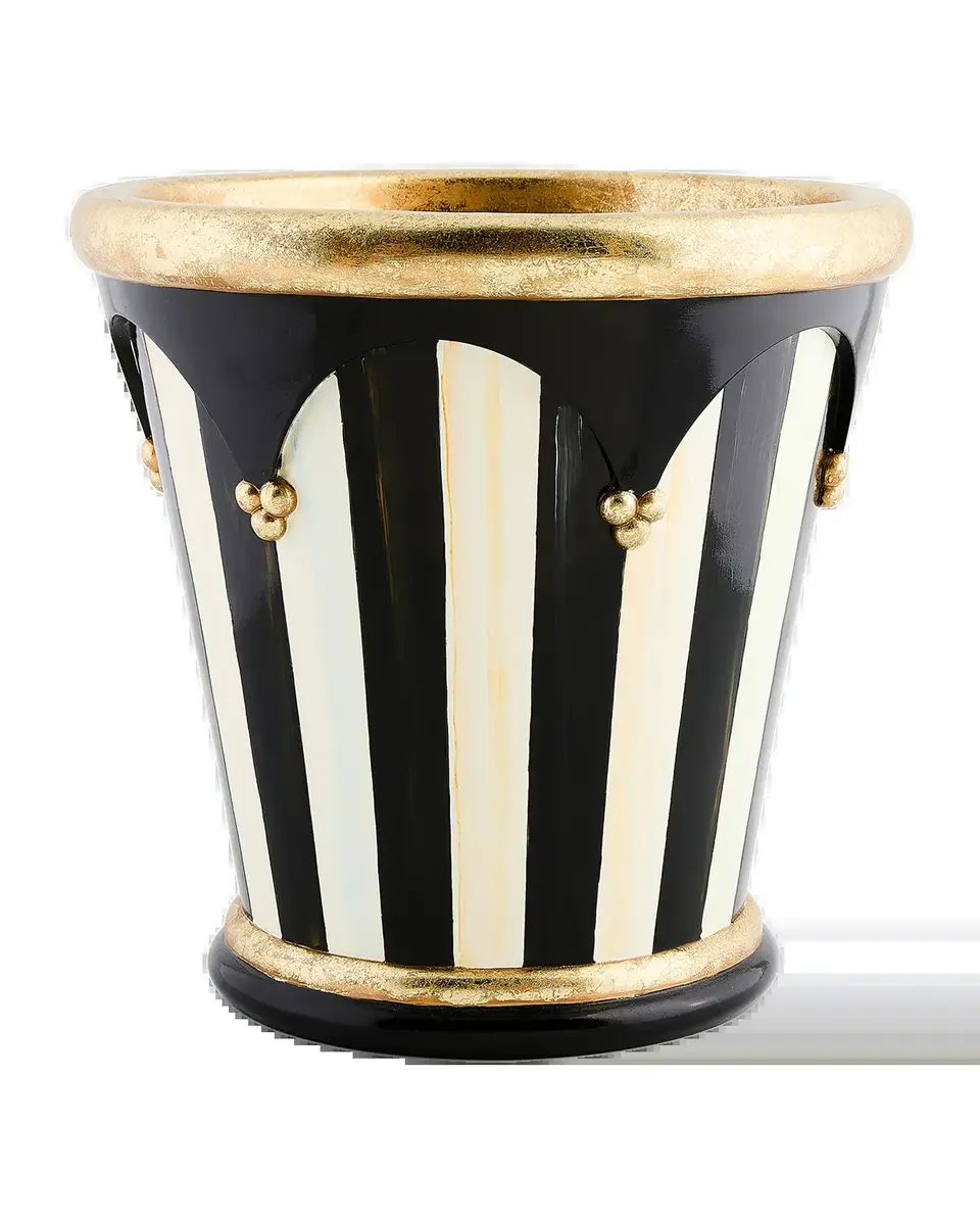 MacKenzie-Childs Courtly Stripe 13" Flower Pot | Thumbnail 2 MacKenzie-Childs Courtly Stripe 13" Flower Pot | Thumbnail 2