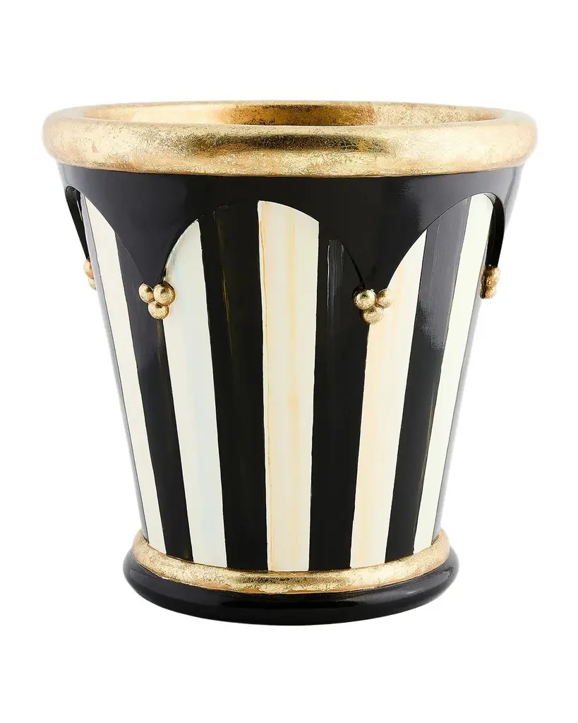 MacKenzie-Childs Courtly Stripe 13" Flower Pot