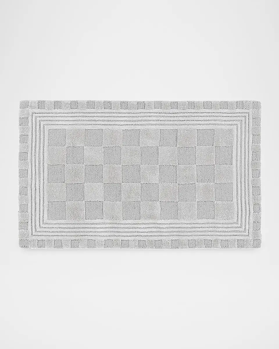 MacKenzie-Childs Light Grey Tonal Check Rug, 2 ' x 4 ' | Thumbnail 2 MacKenzie-Childs Light Grey Tonal Check Rug, 2 ' x 4 ' | Thumbnail 2