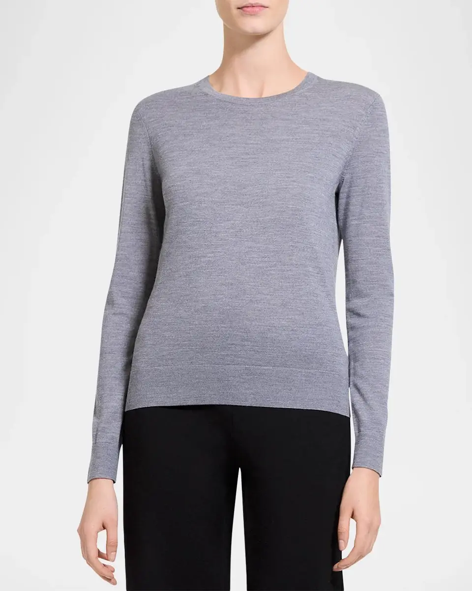 Theory Regal Merino Wool Knit Crewneck Top | Thumbnail 4 Theory Regal Merino Wool Knit Crewneck Top | Thumbnail 4