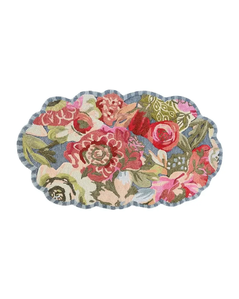 MacKenzie-Childs Sea Garden Floral Rug, 3 ' x 5 '