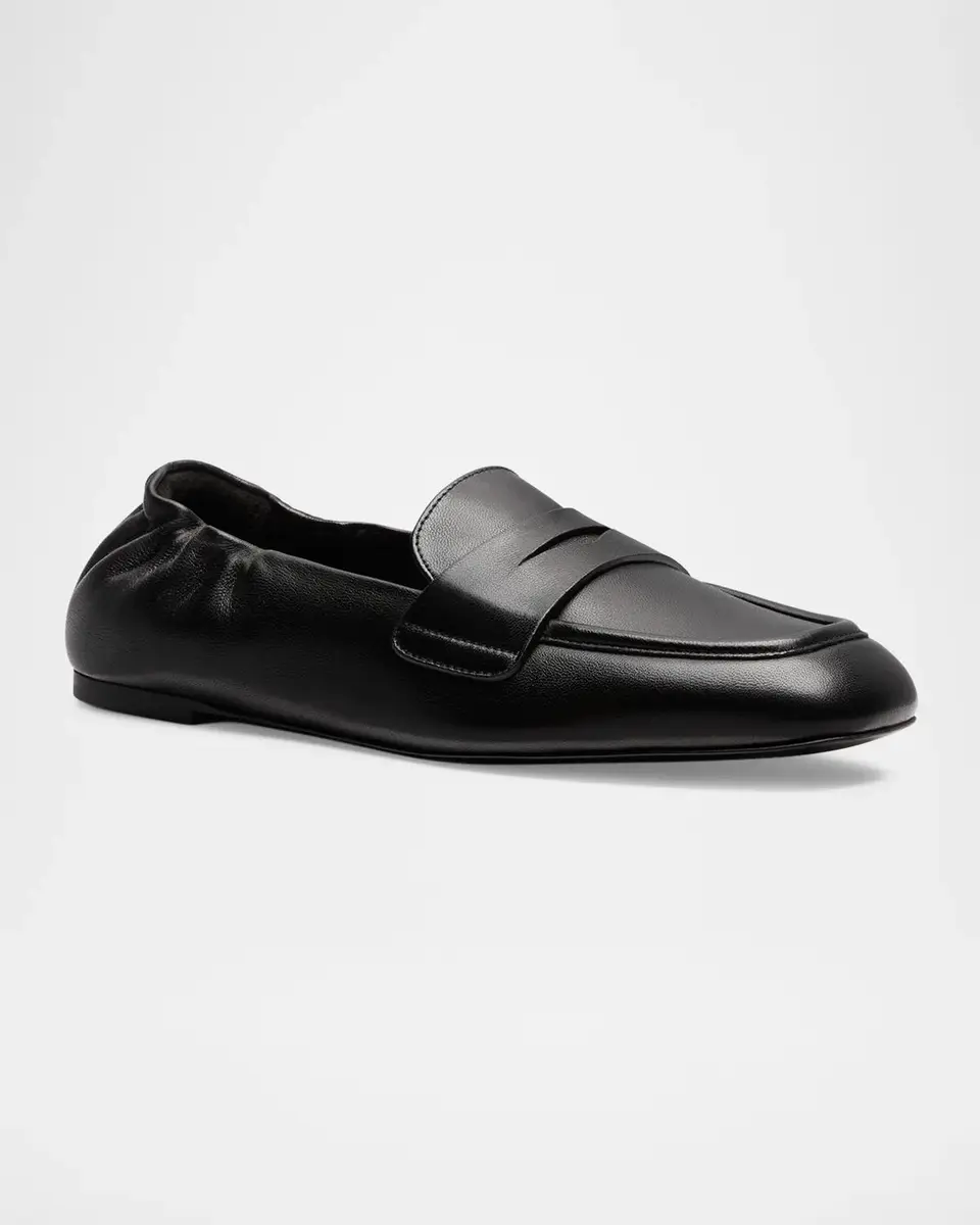Stuart Weitzman Bryant Leather Penny Loafers | Thumbnail 2 Stuart Weitzman Bryant Leather Penny Loafers | Thumbnail 2
