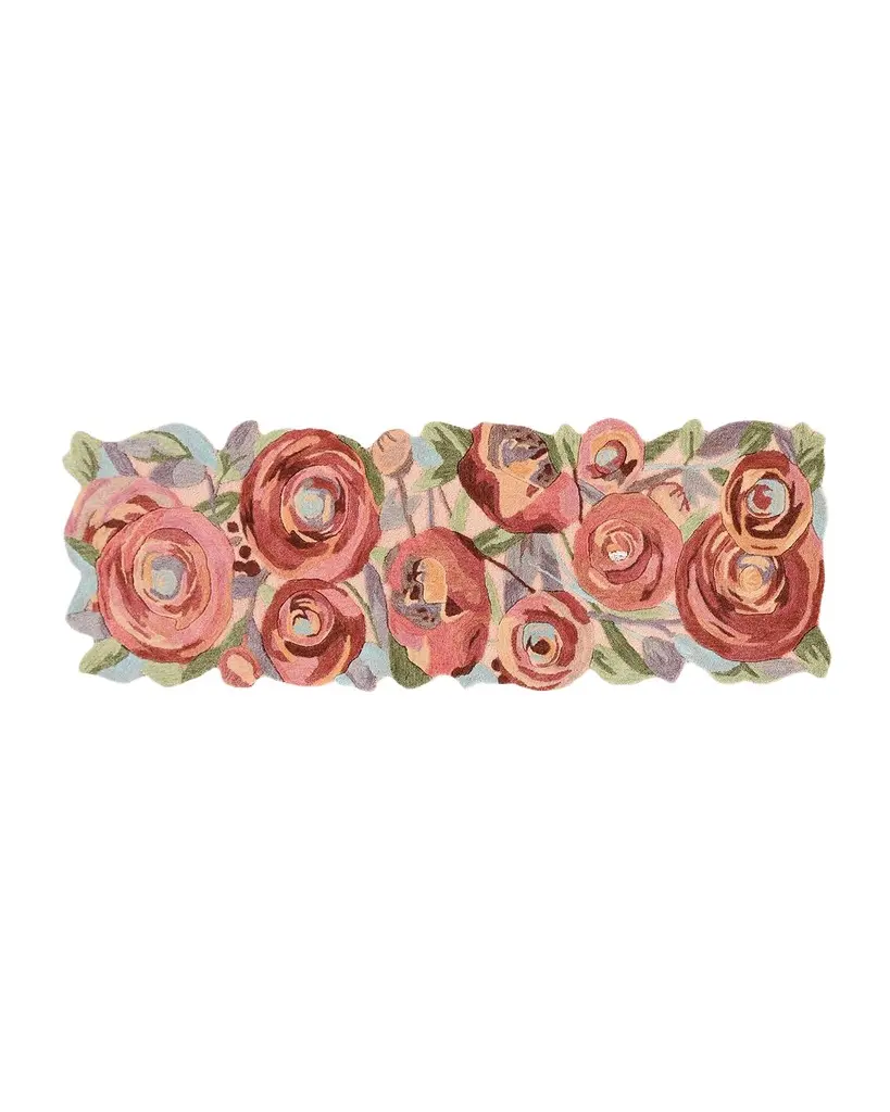MacKenzie-Childs Sonia's Rose Runner, 3 ' x 8 '