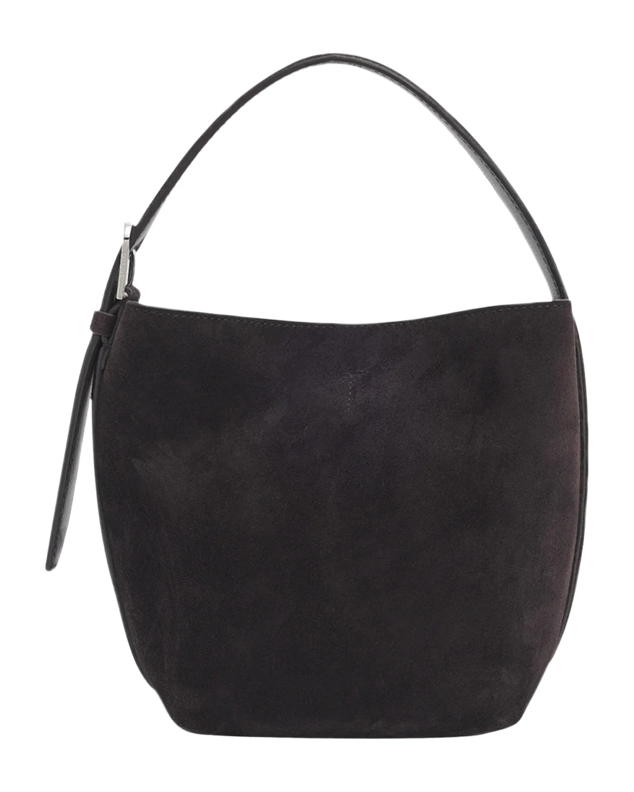 Small Belted Suede Tote Bag Small Belted Suede Tote Bag