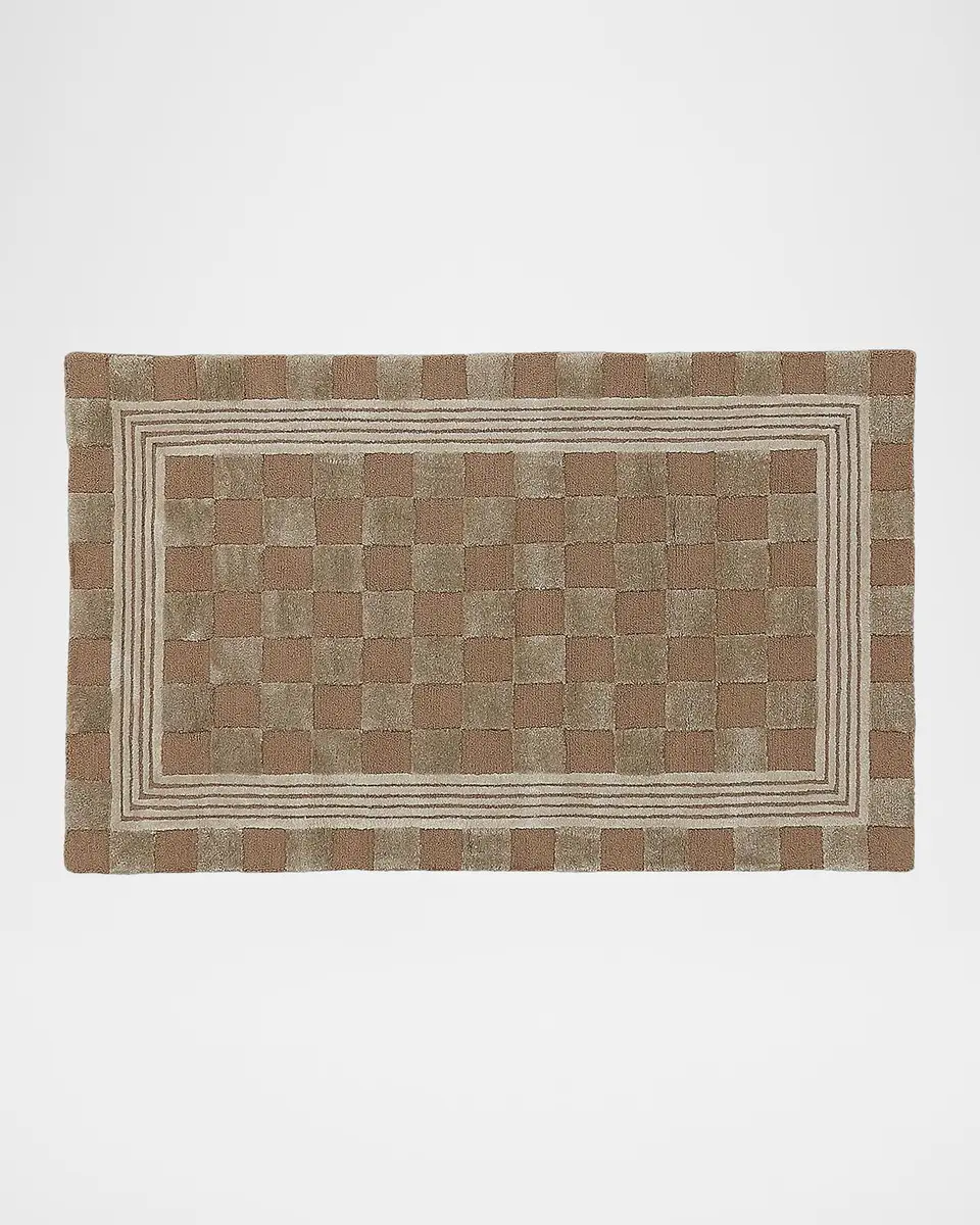 MacKenzie-Childs Mocha Tonal Check Rug, 3 ' x 5 ' | Thumbnail 2 MacKenzie-Childs Mocha Tonal Check Rug, 3 ' x 5 ' | Thumbnail 2
