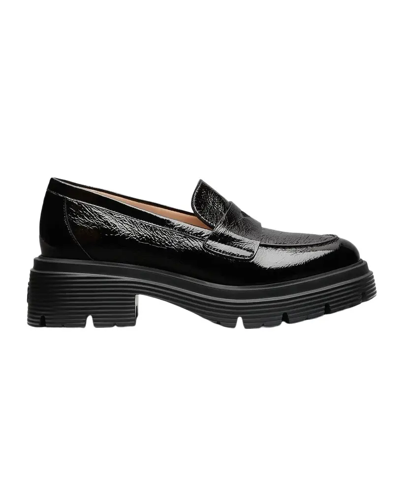 Stuart Weitzman Hudson Lite Patent Leather Penny Loafers | Image 1 Stuart Weitzman Hudson Lite Patent Leather Penny Loafers | Image 1