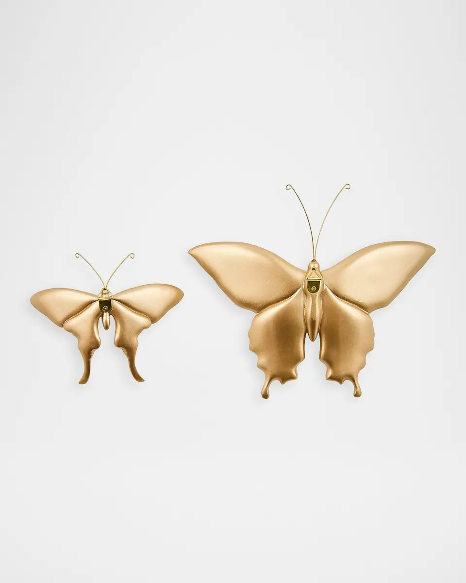 MacKenzie-Childs Mocha Butterfly Wall Decor Duo | Thumbnail 3