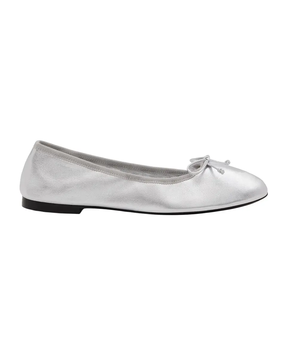 Stuart Weitzman Nia Leather Ballerina Flats | Thumbnail 3