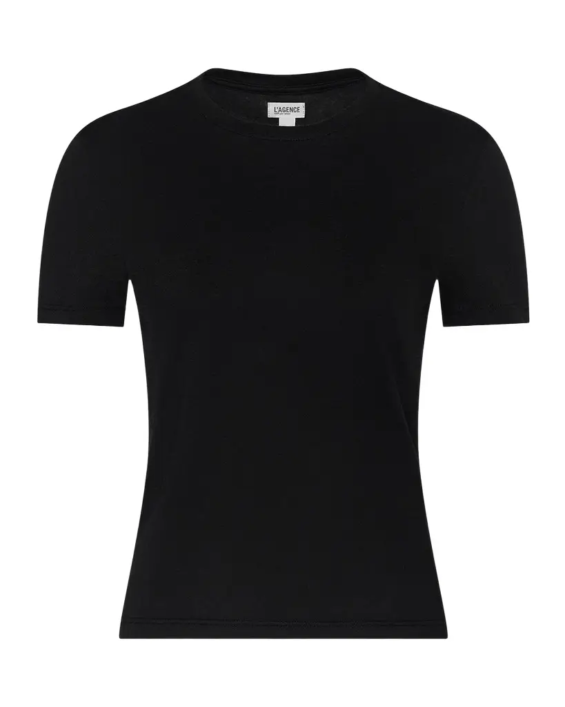 L'Agence Aileen Cotton Crewneck T-Shirt