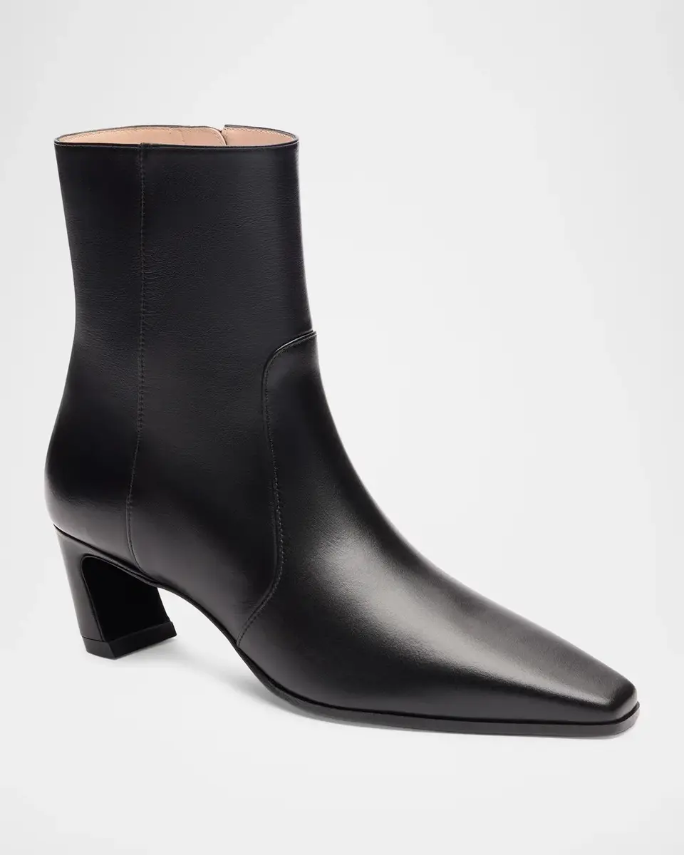Stuart Weitzman 50mm Stassi Leather Booties | Thumbnail 2 Stuart Weitzman 50mm Stassi Leather Booties | Thumbnail 2