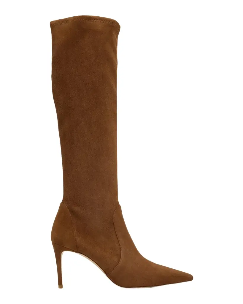 Stuart Weitzman 75mm Stuart Power Suede Knee-High Boots | Image 1 Stuart Weitzman 75mm Stuart Power Suede Knee-High Boots | Image 1