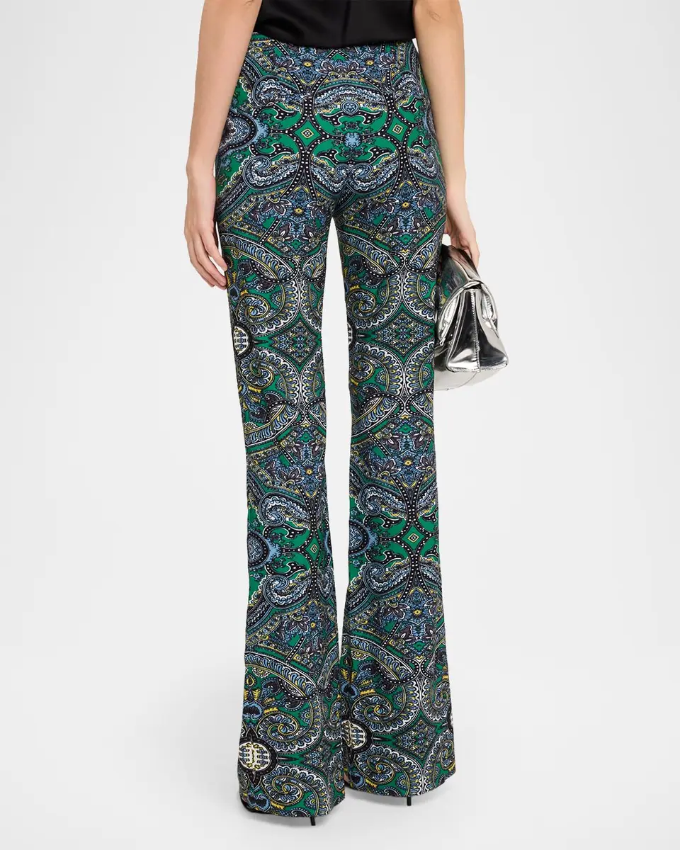 Alice + Olivia Teeny Paisley Flare Pants | Thumbnail 3 Alice + Olivia Teeny Paisley Flare Pants | Thumbnail 3