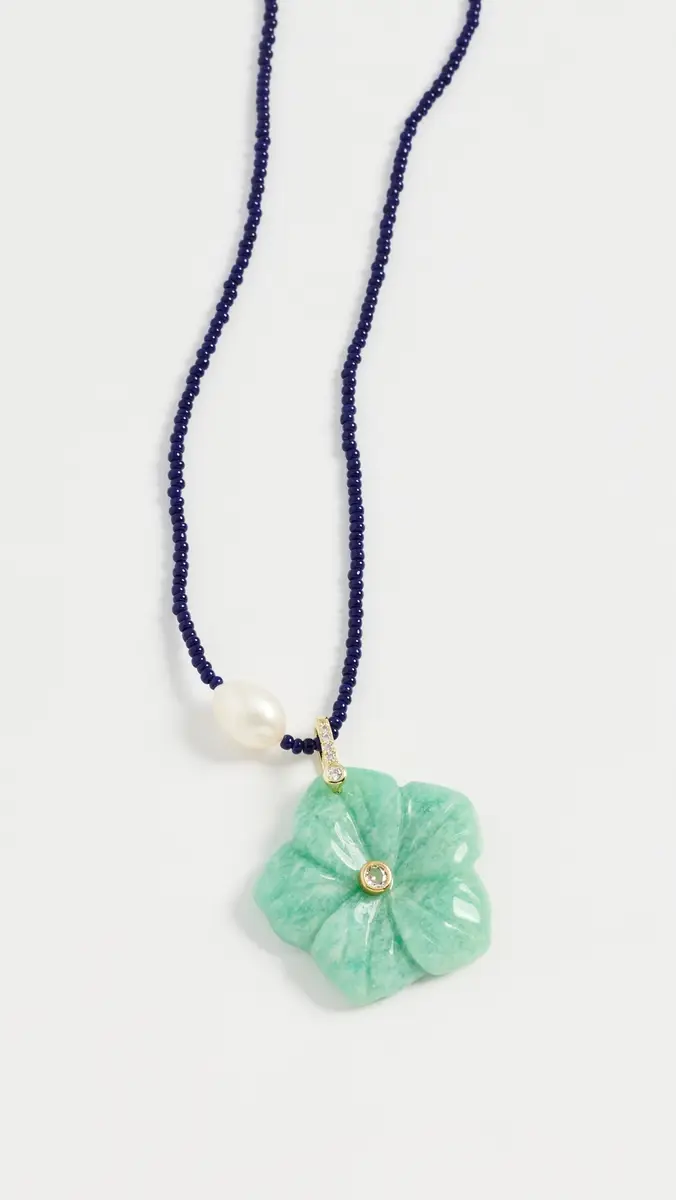 Maison Irem Azure Flower Necklace | Thumbnail 4 Maison Irem Azure Flower Necklace | Thumbnail 4