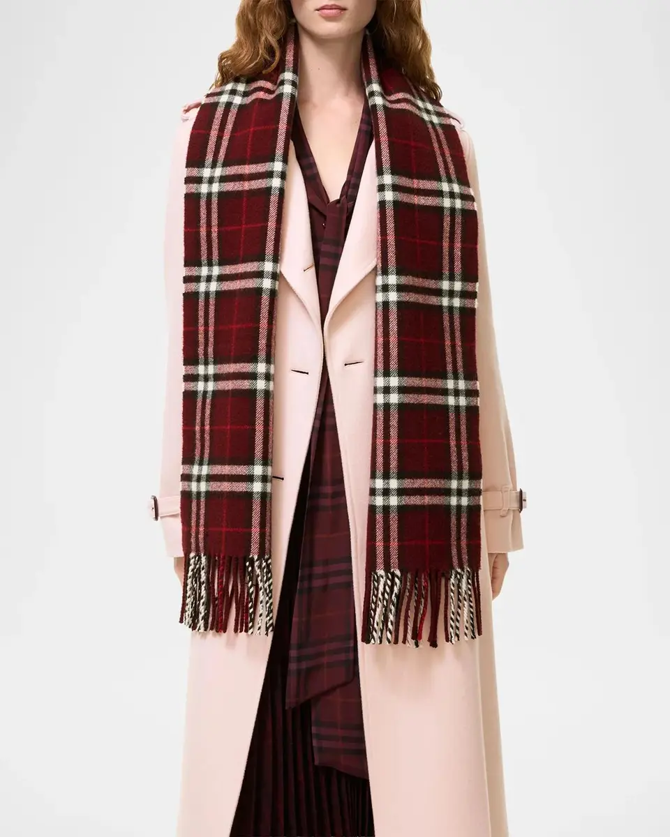 Burberry Sparkle Check Cashmere Scarf | Thumbnail 3 Burberry Sparkle Check Cashmere Scarf | Thumbnail 3