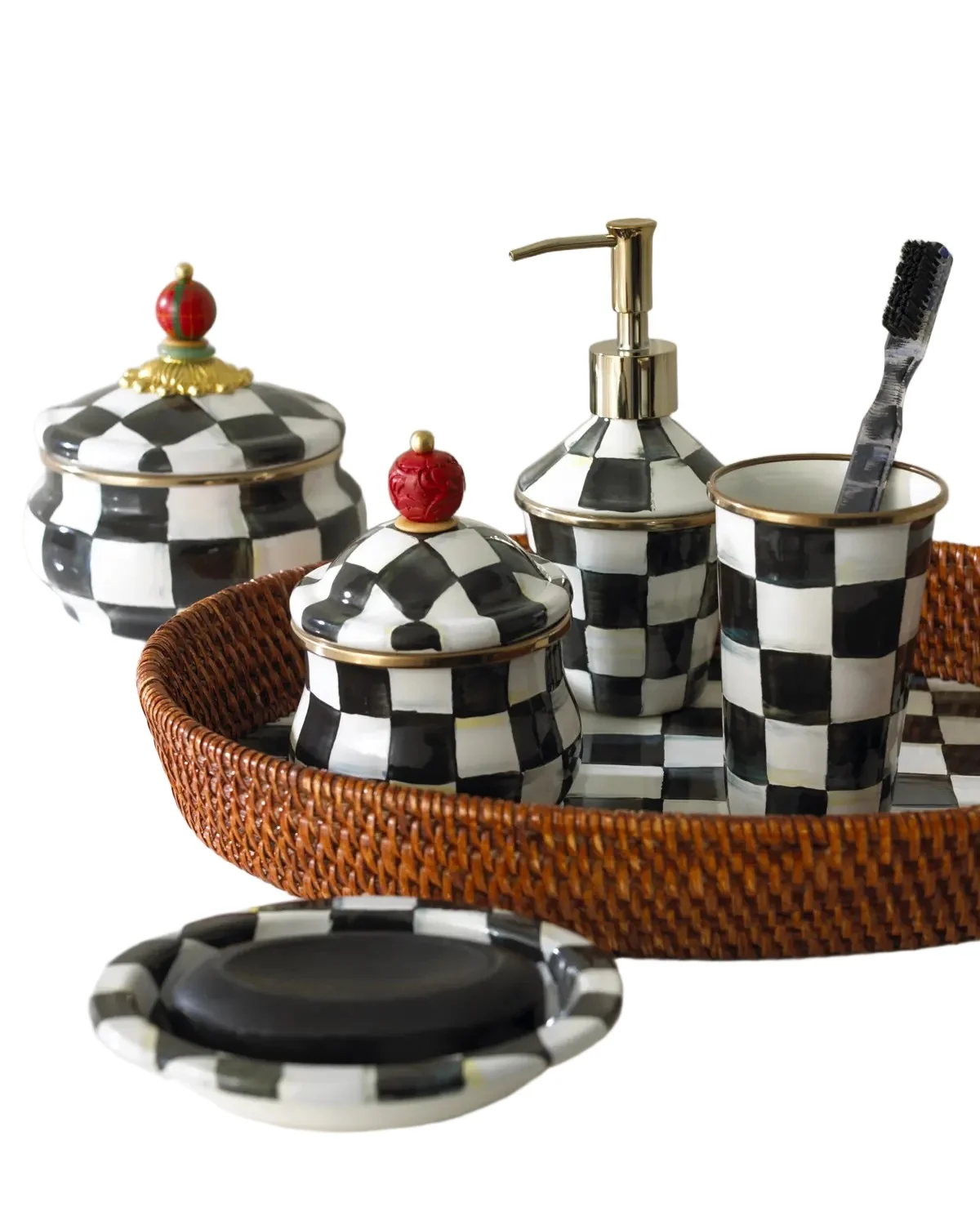 MacKenzie-Childs Courtly Check Tumbler