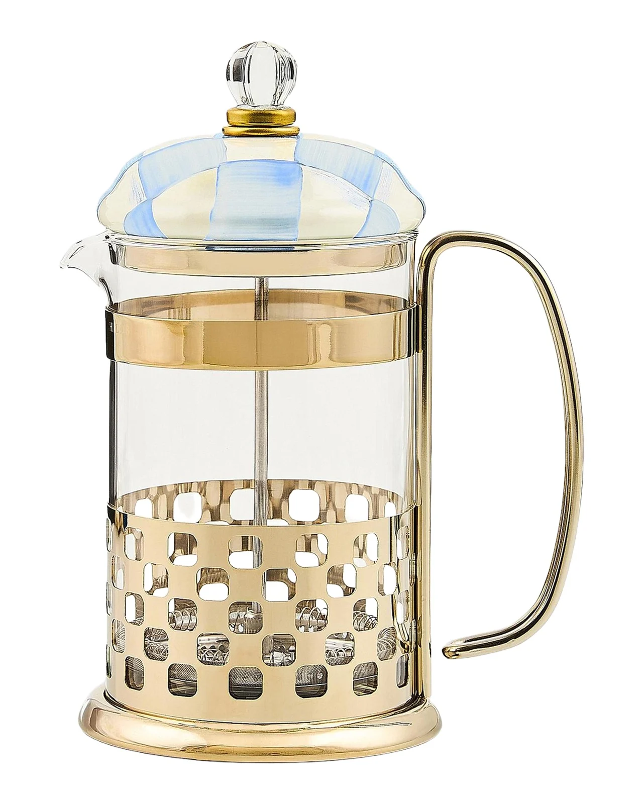 MacKenzie-Childs Sky Check French Press