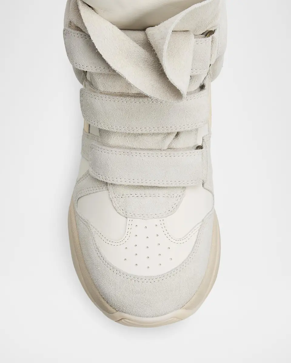 Isabel Marant Balskee Leather and Suede High-Top Wedge Sneakers | Thumbnail 3 Isabel Marant Balskee Leather and Suede High-Top Wedge Sneakers | Thumbnail 3